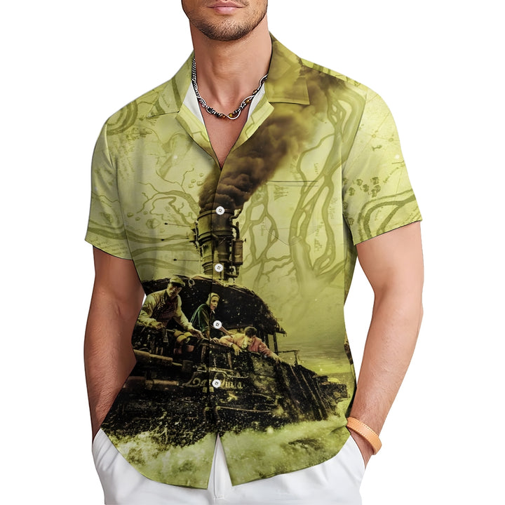 Men's Cruise Print Casual Short Sleeve Shirt 2412009574