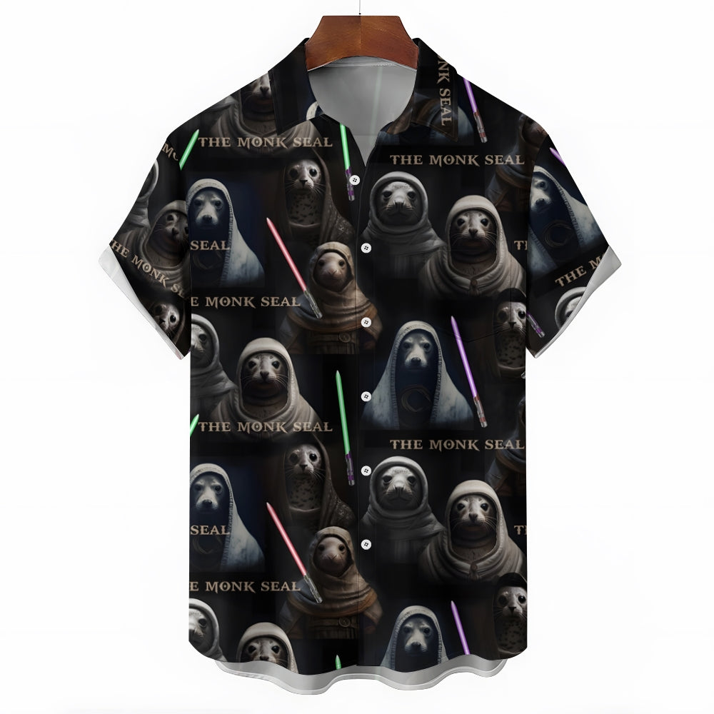 Men's Hawaiian Casual Short Sleeve Shirt 2407000205
