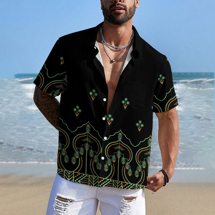 Men's Hawaiian Casual Short Sleeve Shirt 2412008865