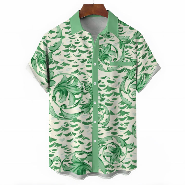 Men's Art Print Casual Short Sleeve Shirt 2403000573