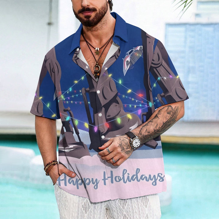 Men's Hawaiian Casual Short Sleeve Shirt 2407000352