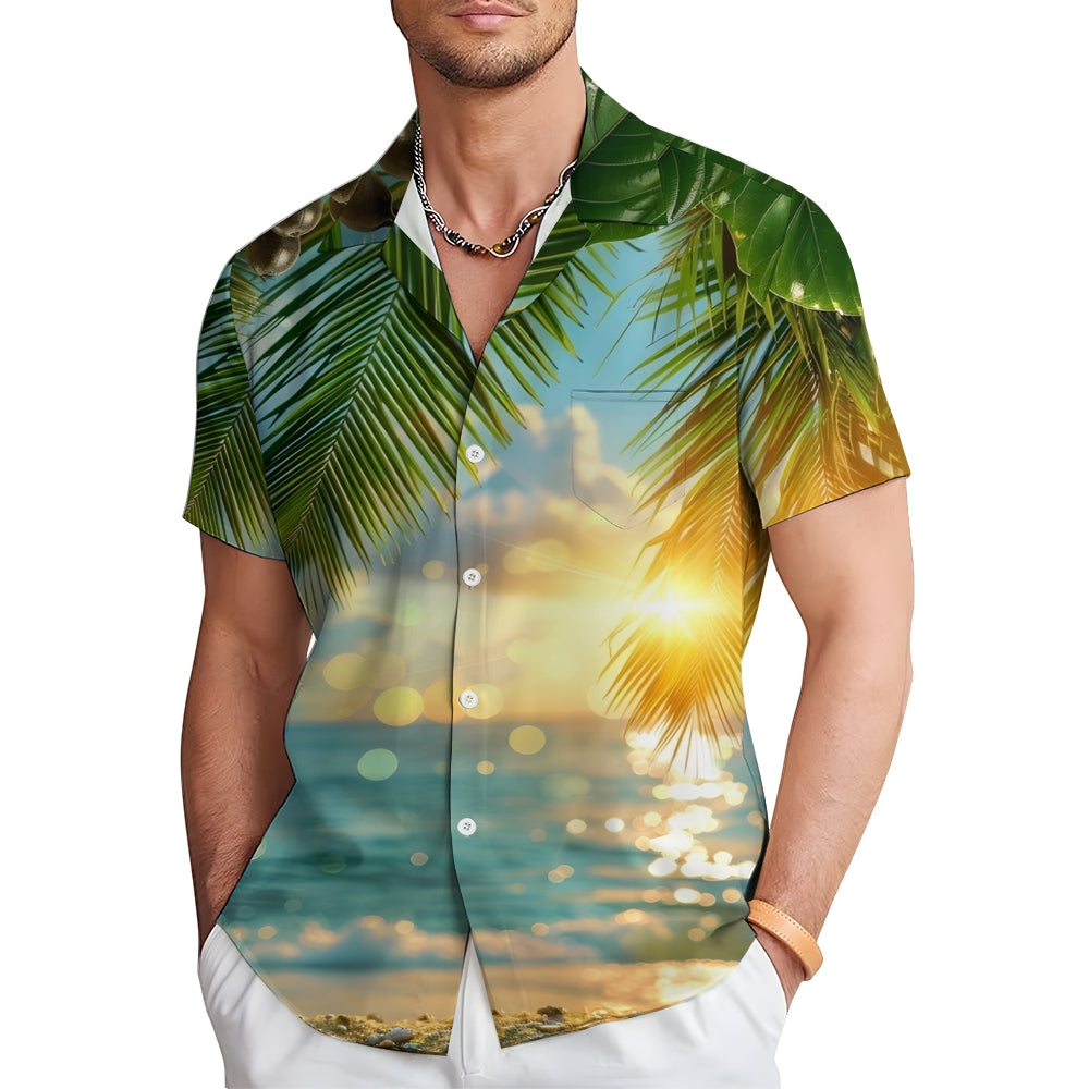 Men's Hawaiian Casual Short Sleeve Shirt 2412004866