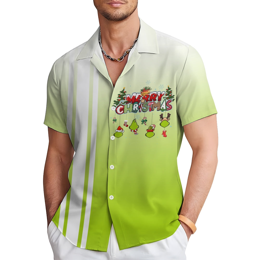 Christmas Green Monster Bowling Shirt 2410002412