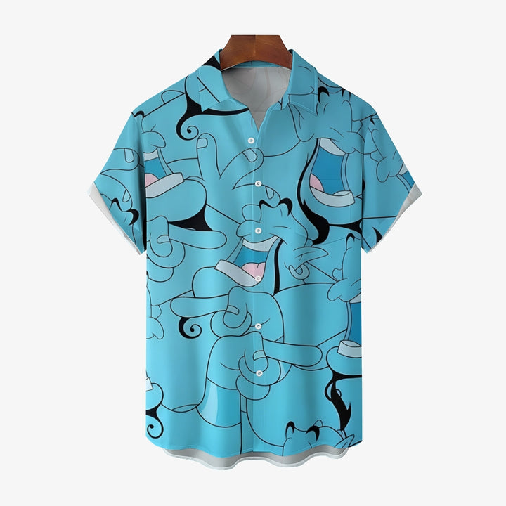 Cartoon Magic Elf Casual Short Sleeve Shirt 2410008668