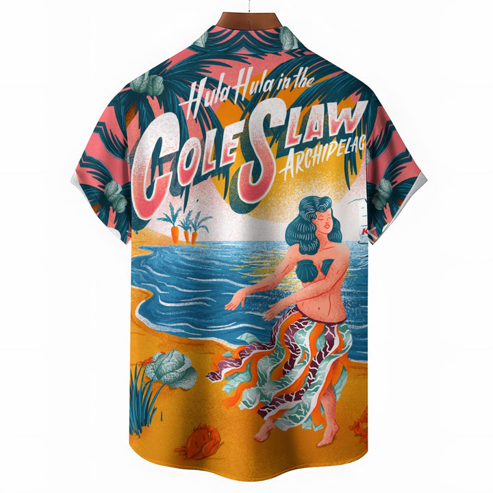 Men's Hawaiian Casual Short Sleeve Shirt 2403000667