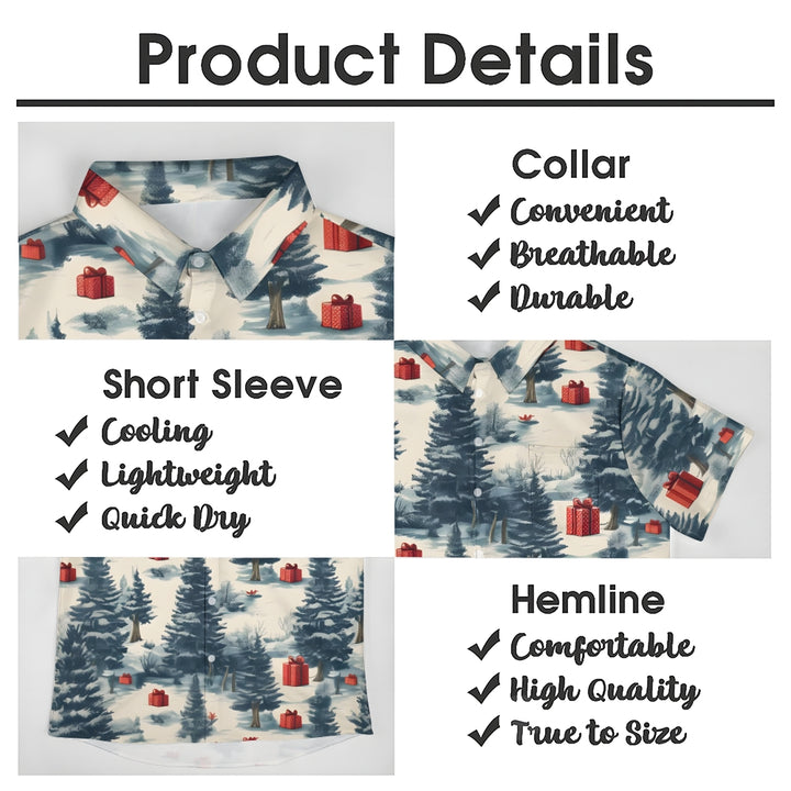 Christmas Gift Christmas Tree Short Sleeve Shirt 2410004826