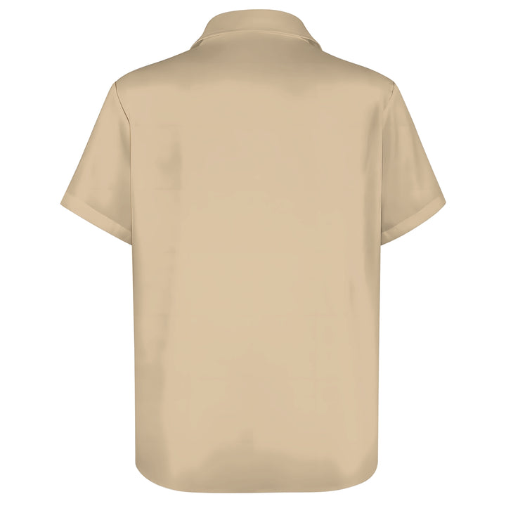 Men's Classic Striped Bowling Shirt Short Sleeve Shirt 2404001519