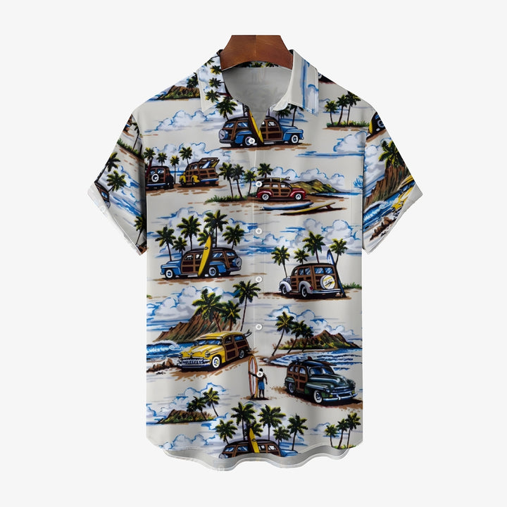 Vintage Hawaiian Cars Short Sleeve Shirt 2409005062