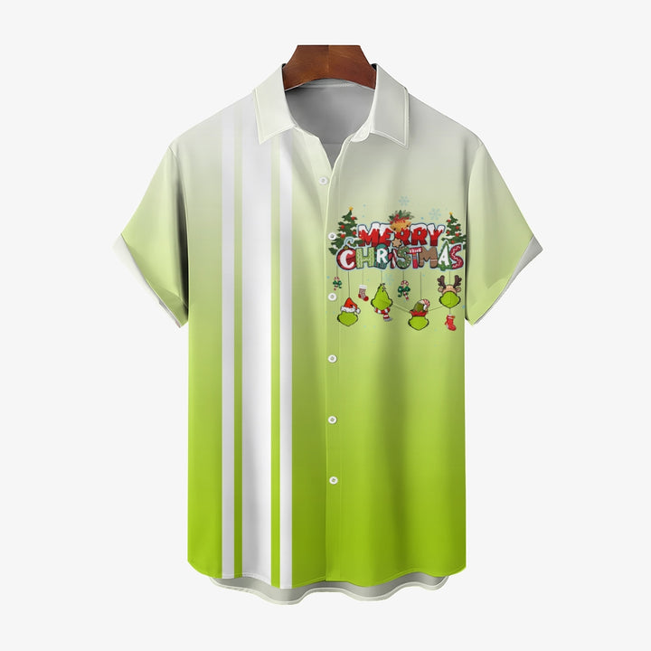 Christmas Green Monster Bowling Shirt 2410002412