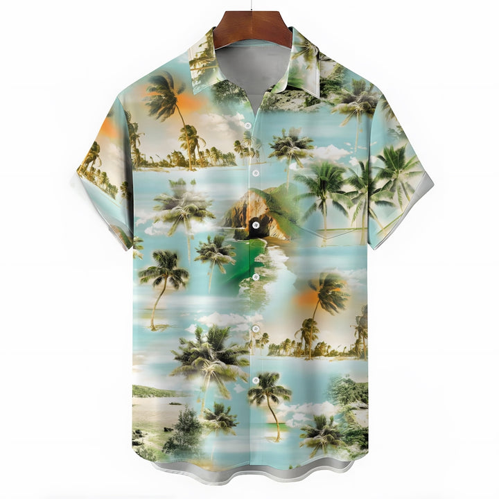 Men's Hawaiian Casual Short Sleeve Shirt 2403000576