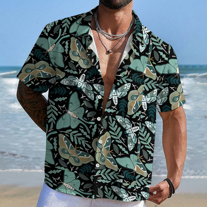 Men's Shirt Collar Resort Short Sleeve Shirt 2407004708