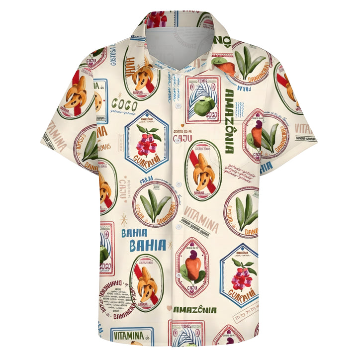 Men's Hawaiian Casual Short Sleeve Shirt 2404001612