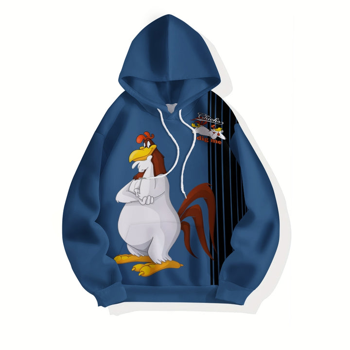 Men's Classic Rooster Stripe Hooded Sweatshirt