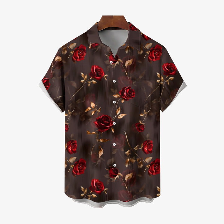 Men's Hawaiian Casual Short Sleeve Shirt 2412008908