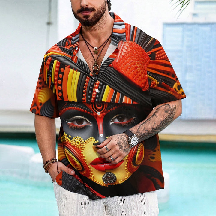 Holiday Prints Casual Short Sleeve Shirt 2412007332