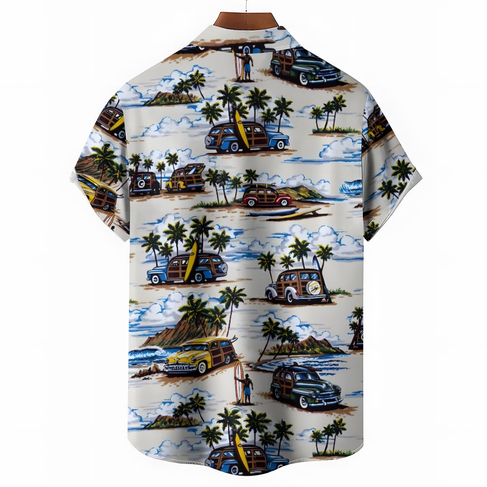 Vintage Hawaiian Cars Short Sleeve Shirt 2409005062