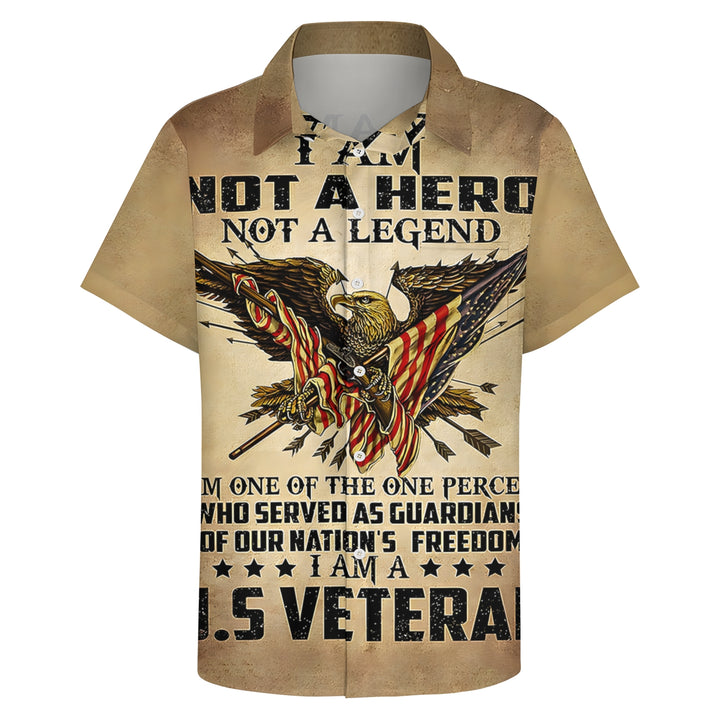 Eagle Patriotism Veterans Day Short Sleeve Shirt 2404000251