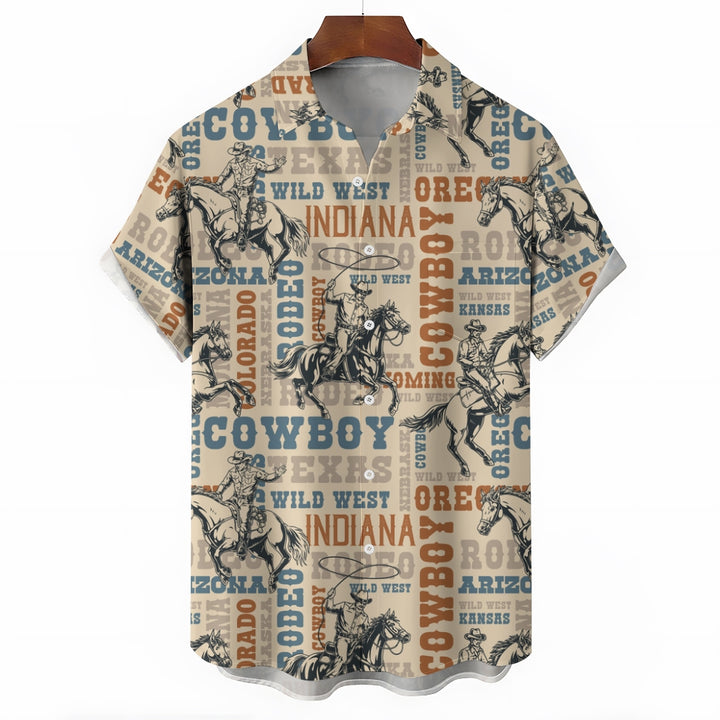 Men's Hawaiian Casual Short Sleeve Shirt 2412008882