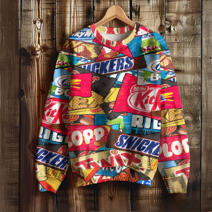 Snack Print Unisex Sweatshirt