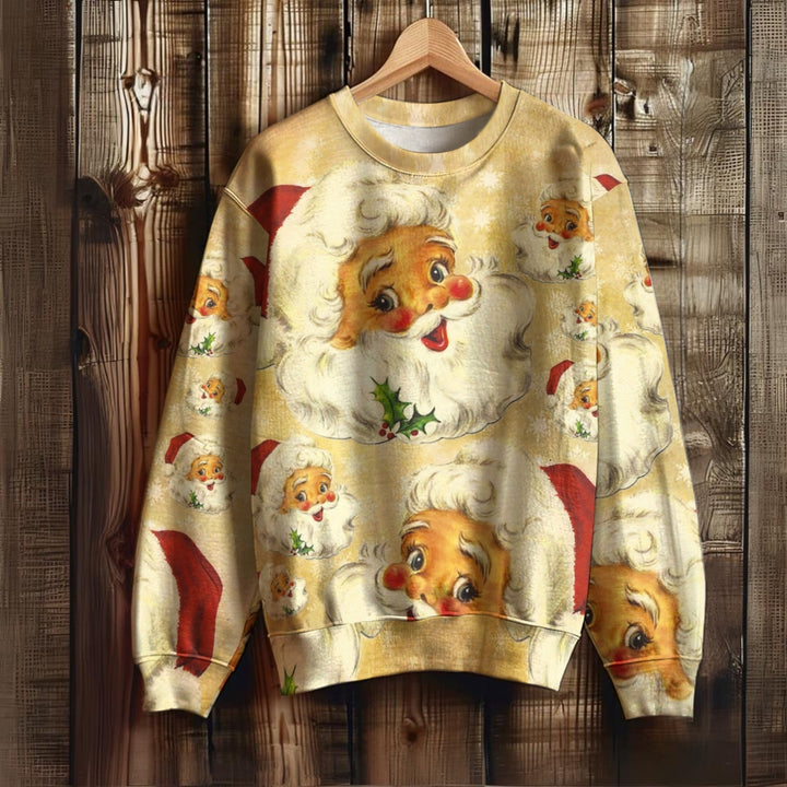 Christmas Santa Claus Print Unisex Sweatshirt 2410009075