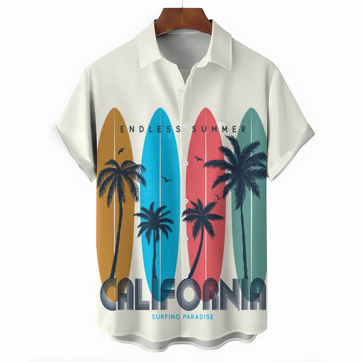Hawaiian Aloha Casual Oversized Short Sleeve Shirt 2407000965