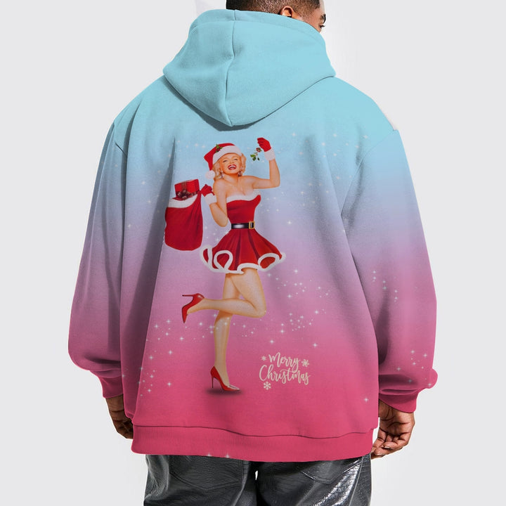 Plue Size Christmas Girl Gifts Printed Hoodies 2411009448