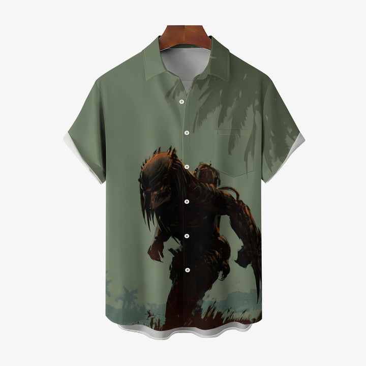 Men's Predator Casual Short Sleeve Shirt 2404001795