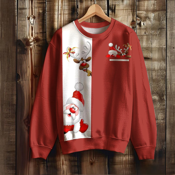 Men's Casual Christmas Print Long Sleeve Sweatshirt