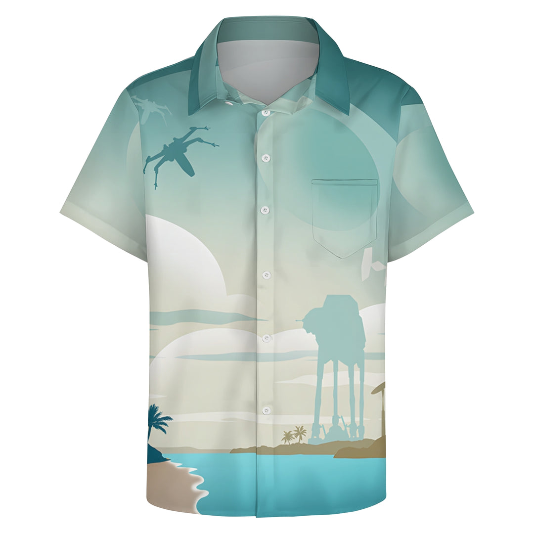 Men's Hawaiian Casual Short Sleeve Shirt 2404001855