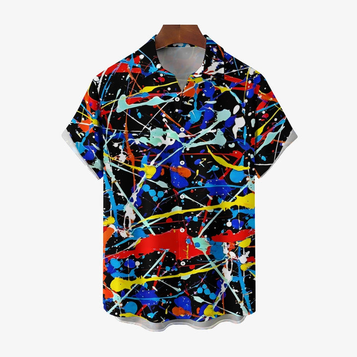 Men's Hawaiian Casual Short Sleeve Shirt 2404001896