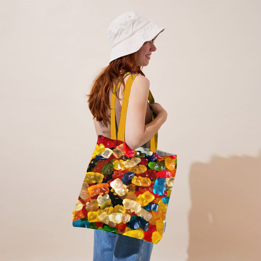 Fashion Gummy Bear Print Tote Bag