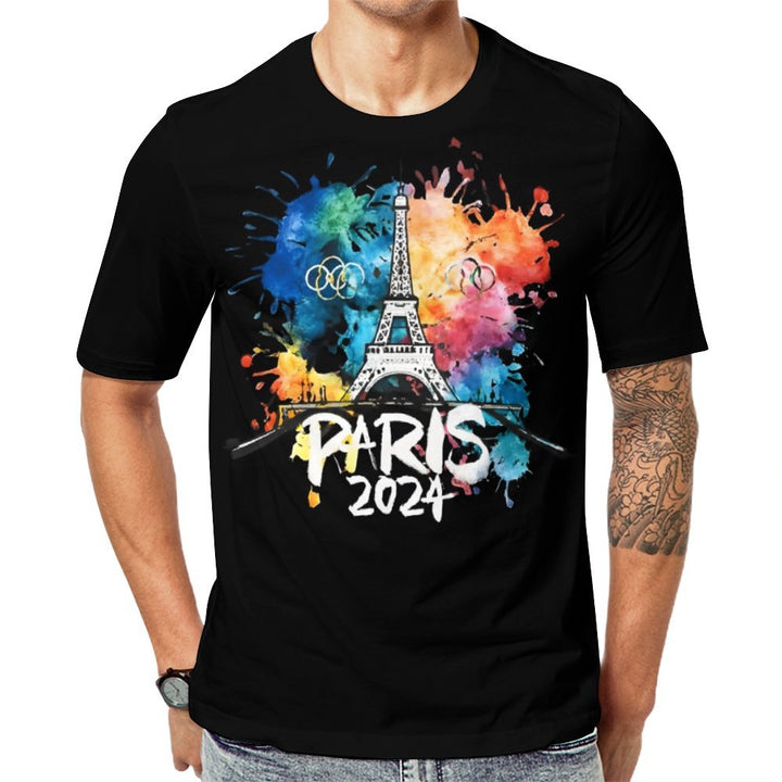 Men's Round Neck 2024 Olympic France Casual T-Shirt 2404000531