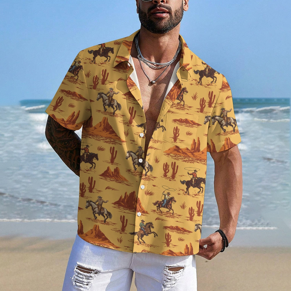 Men's Hawaiian Casual Short Sleeve Shirt 2412008888