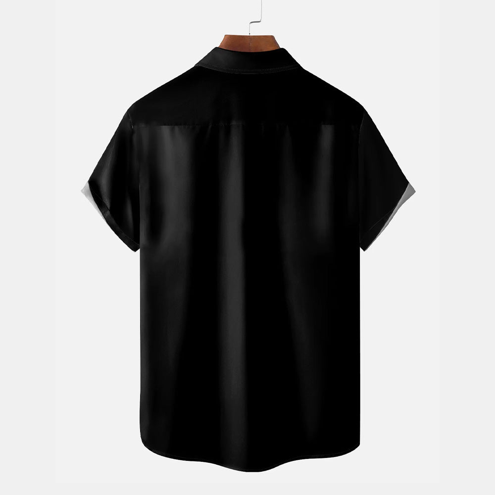 Santa Goblet Casual Oversized Short Sleeve Shirt