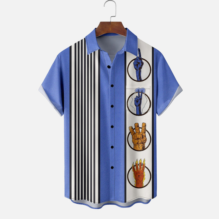 Movie Art Fantastic Chest Pocket Bowling Shirt