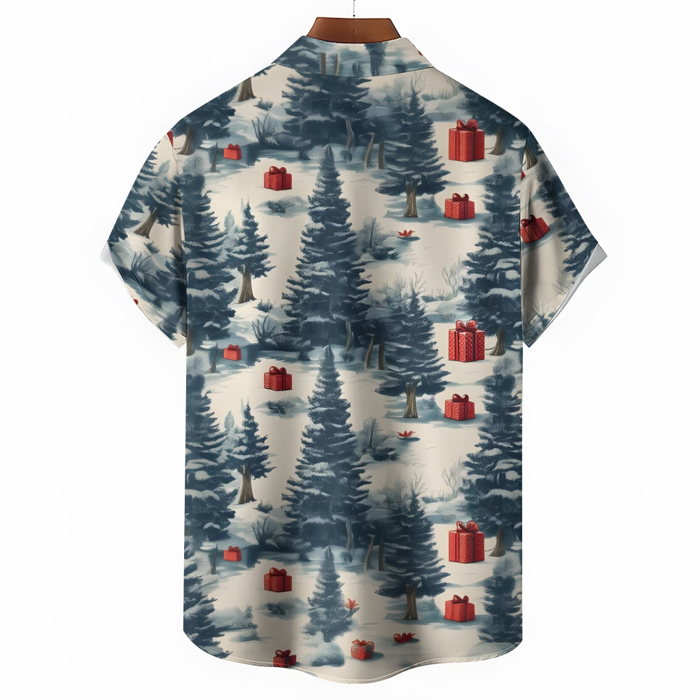 Christmas Gift Christmas Tree Short Sleeve Shirt 2410004826