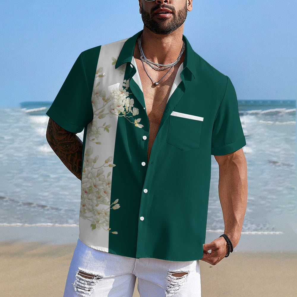 Men's Hawaiian Casual Short Sleeve Shirt 2412008859