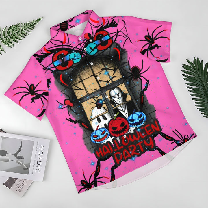 Halloween Vampire Large Size Short Sleeve Shirt 2408000234