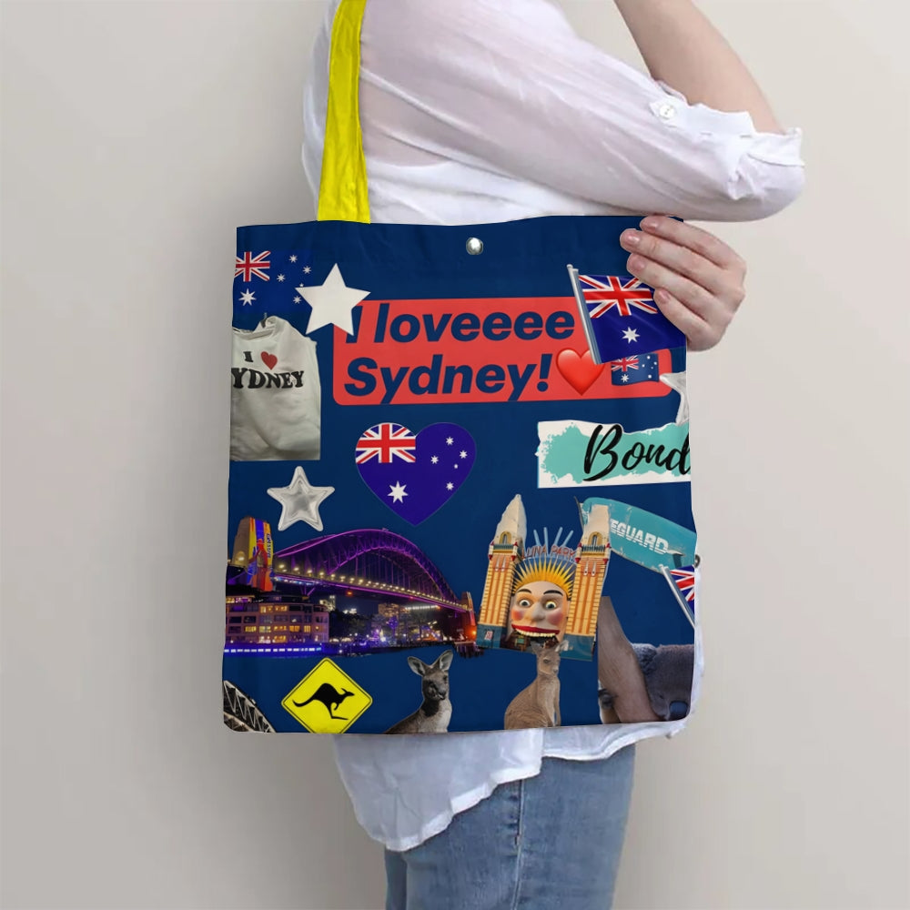 Australia Day Holiday Print Casual Bag with Inner Pocket