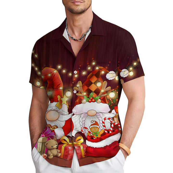 Christmas Gnome Santa Short-Sleeved Shirt 2409011395