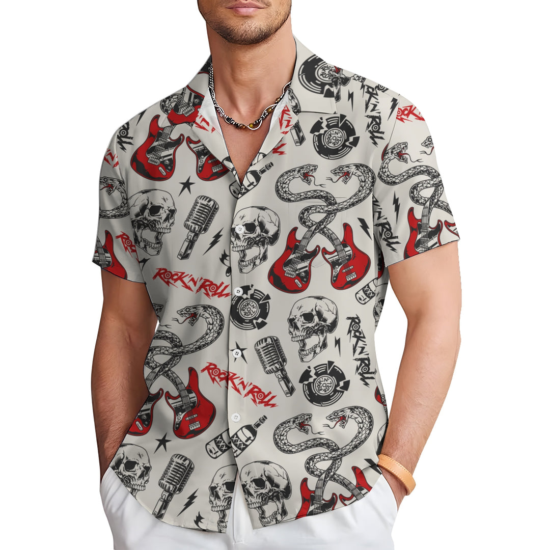 Men's Hawaiian Casual Short Sleeve Shirt 2404001610