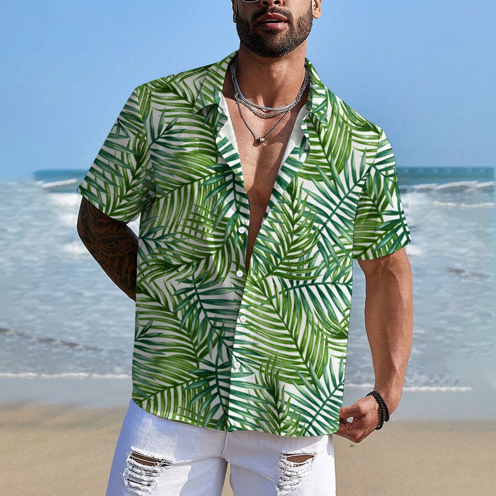 Men's Hawaiian Casual Short Sleeve Shirt 2411013102