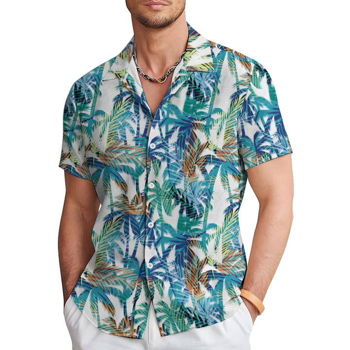 Men's Hawaiian Casual Short Sleeve Shirt 2403000915