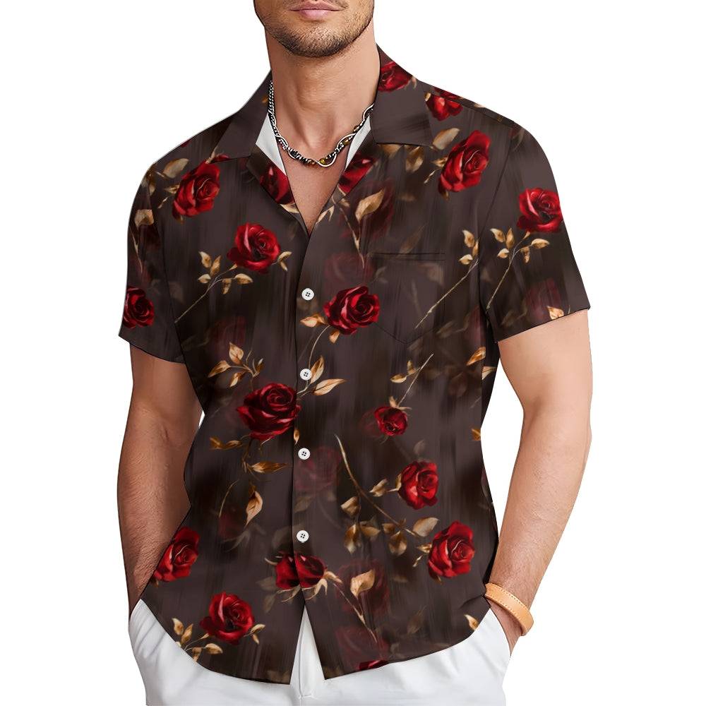 Men's Hawaiian Casual Short Sleeve Shirt 2412008908