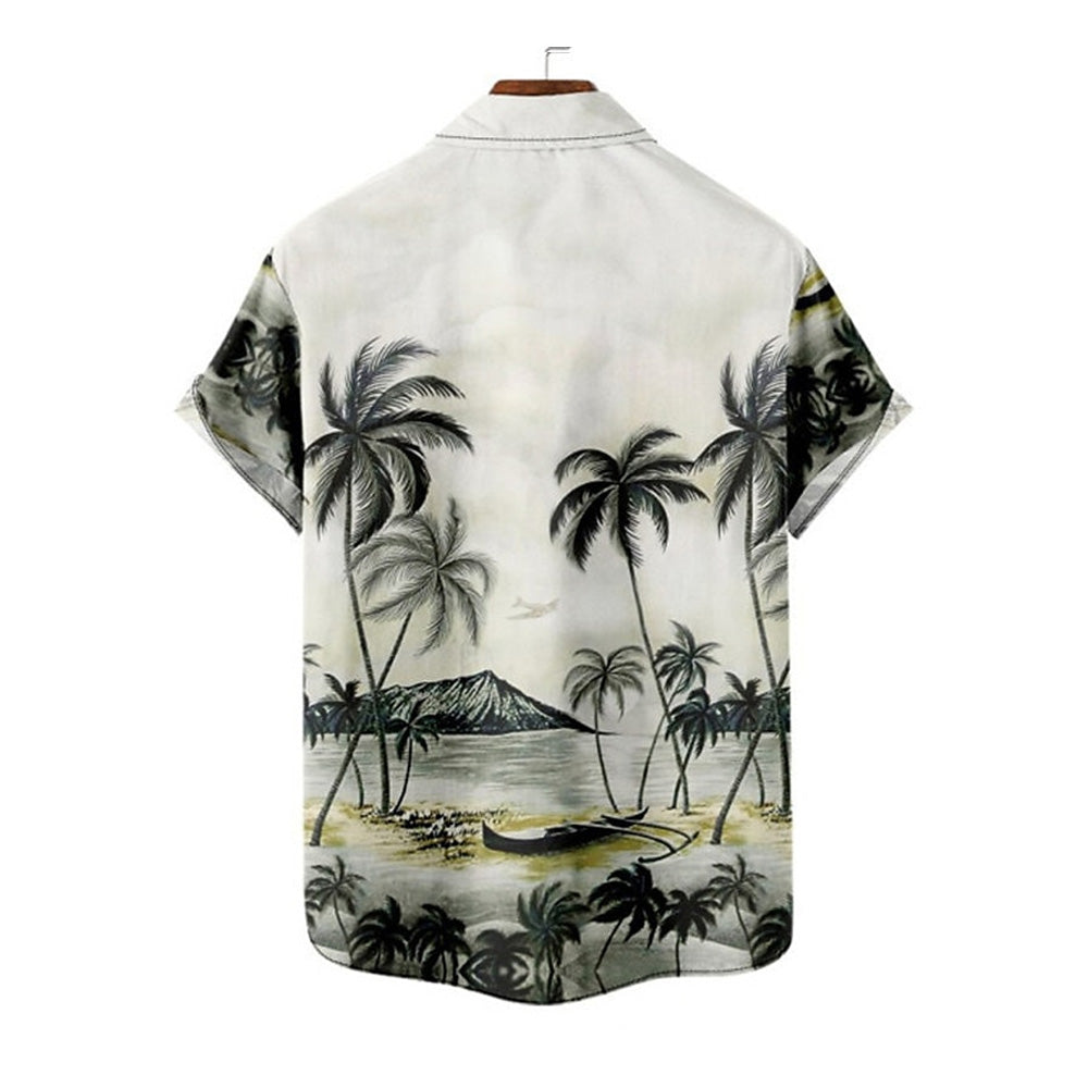 Men's Hawaiian Oversized Short Sleeve Shirt 2406001925