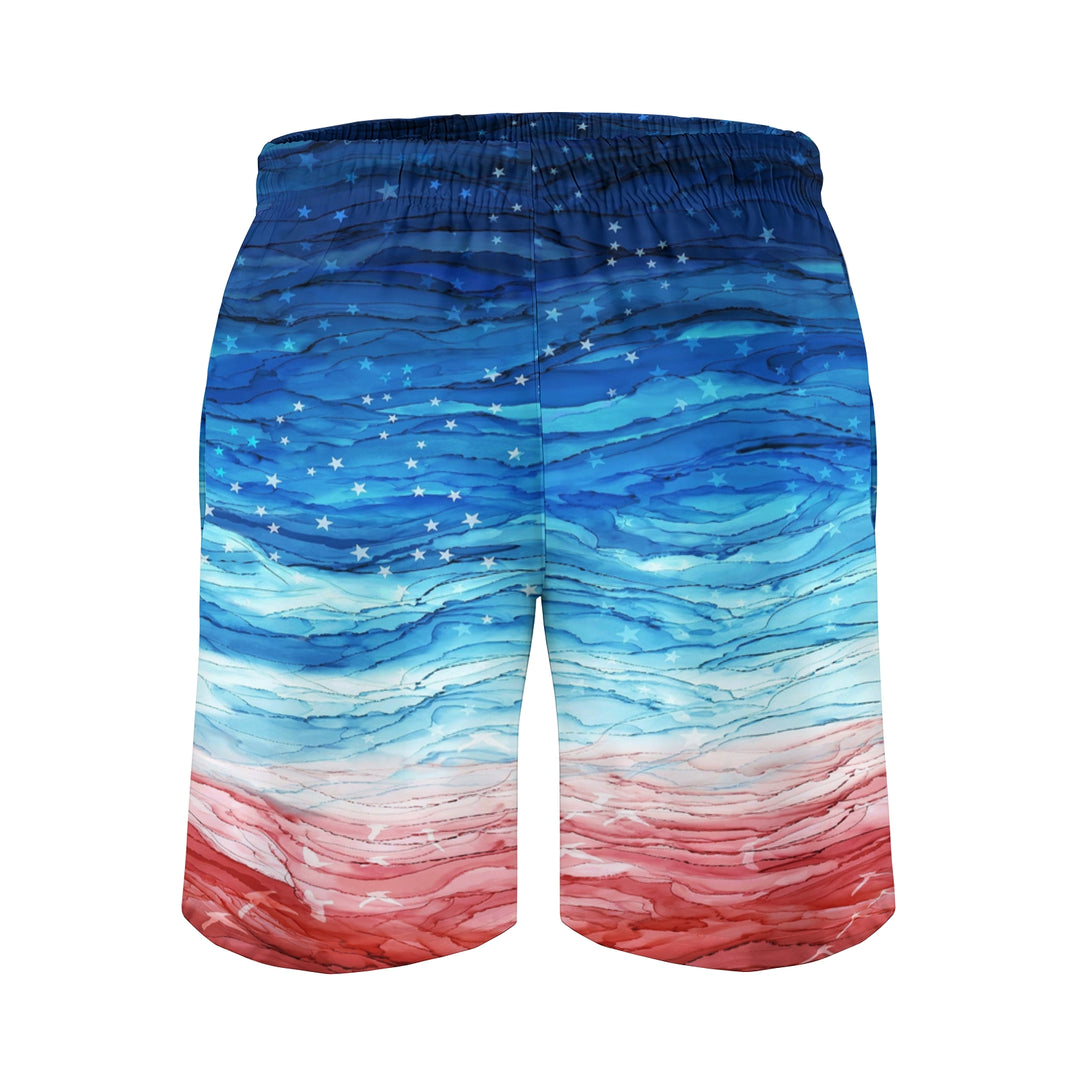 Men's Ripple Texture Sports Fashion Beach Shorts 2404001077