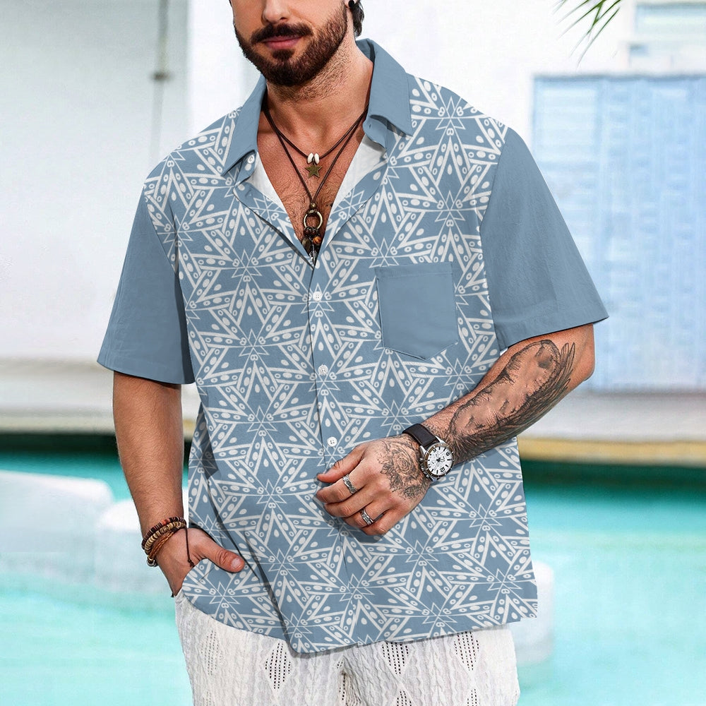 Men's Hawaiian Casual Short Sleeve Shirt 2412008921