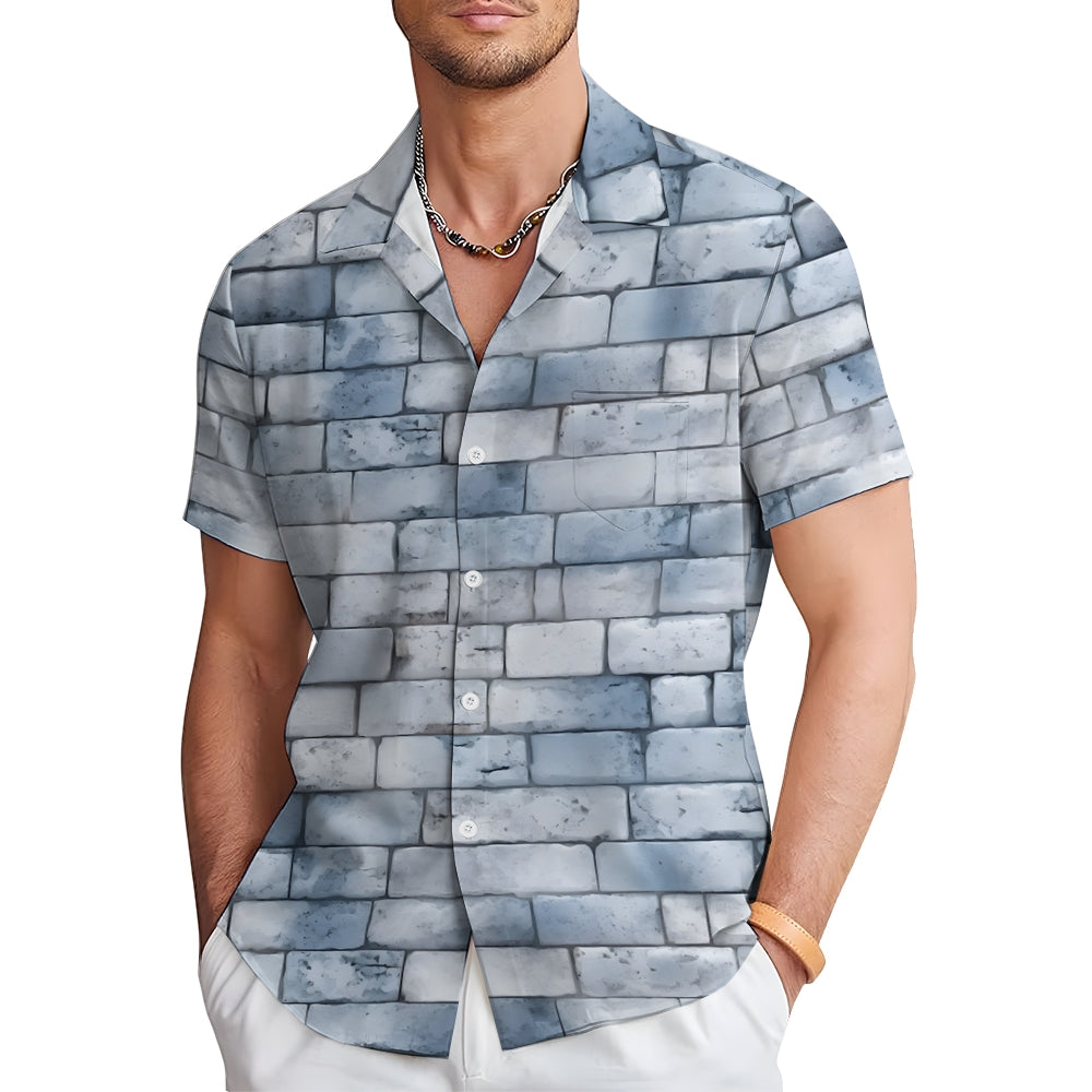 Men's Hawaiian Casual Short Sleeve Shirt 2407002138