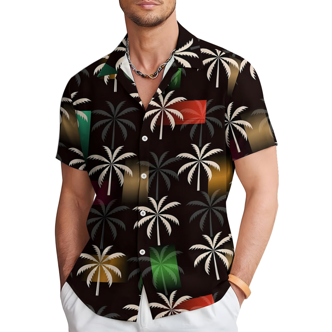 Men's Hawaiian Casual Short Sleeve Shirt 2404001627