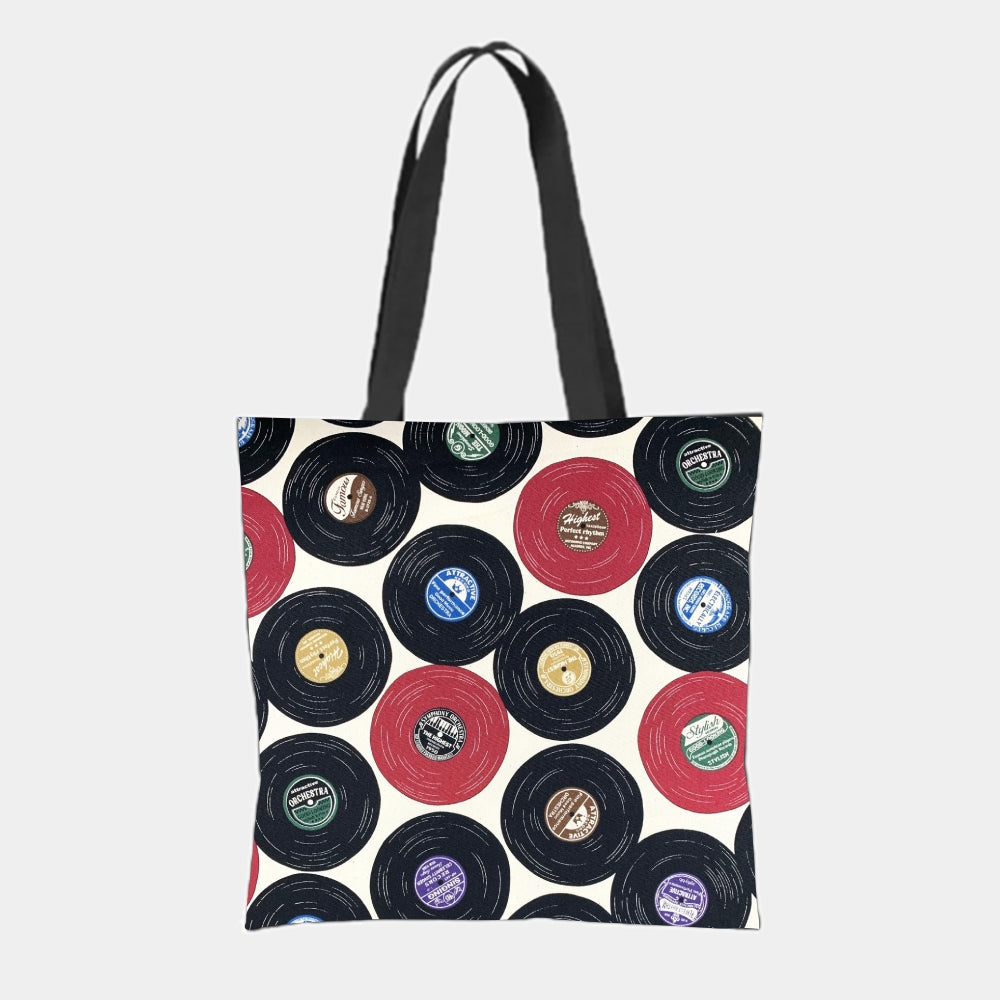 Music Cassette Fashion Casual Tote Bag